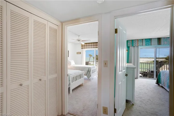 Views out the sliders from both bedrooms! Large storage closet.