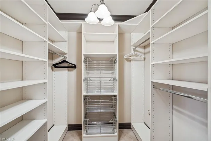 First Floor Master Suite Closet
