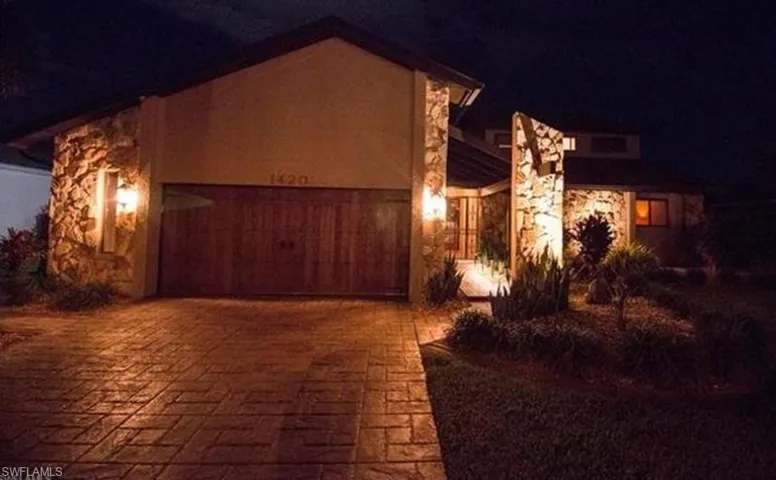 Night View Front Of Home - Night View