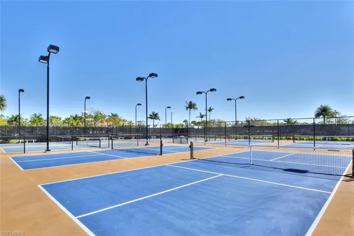 View of tennis court
