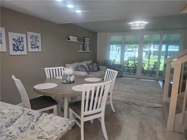 View of dining space