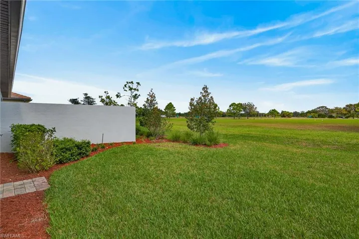 View of grassy yard