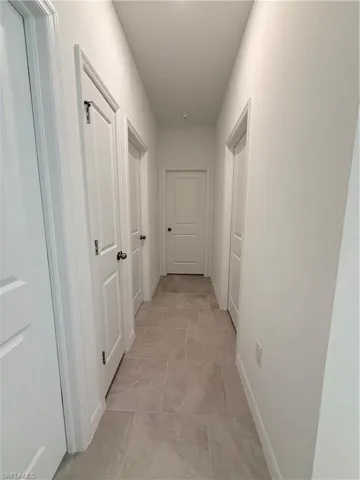 Hall with baseboards