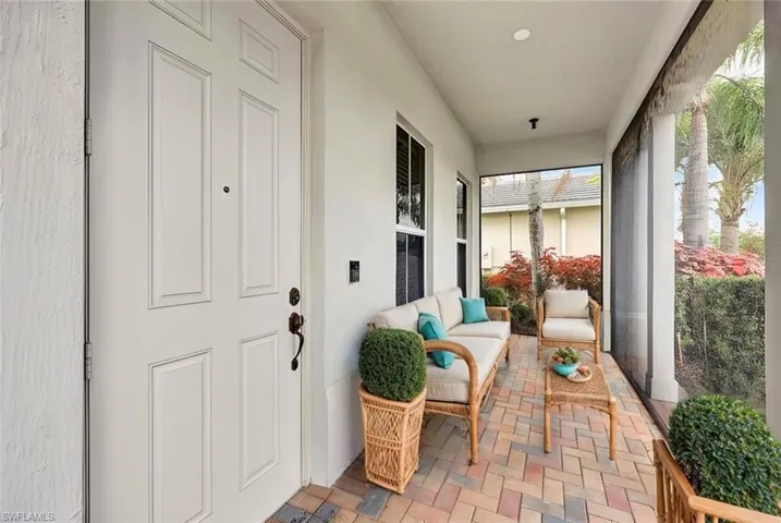 Staged front entrance