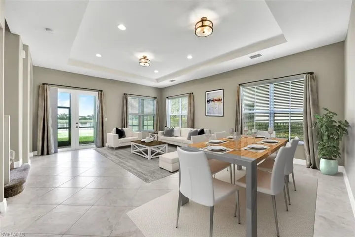 Staged living room