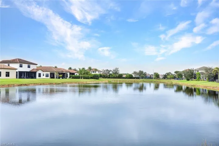Back yard lake view