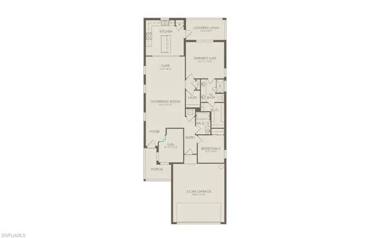 Floor plan configured with selected option(s)