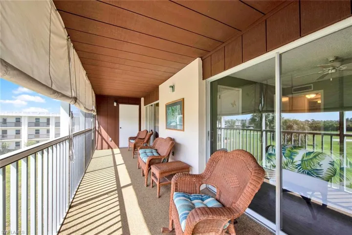 Expansive views of the Golf Course from the Lanai