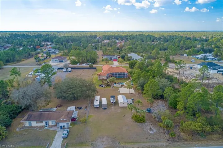 Aerial view of property's location