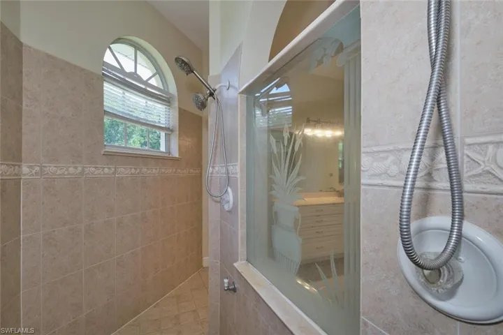 Walk-around shower for two?