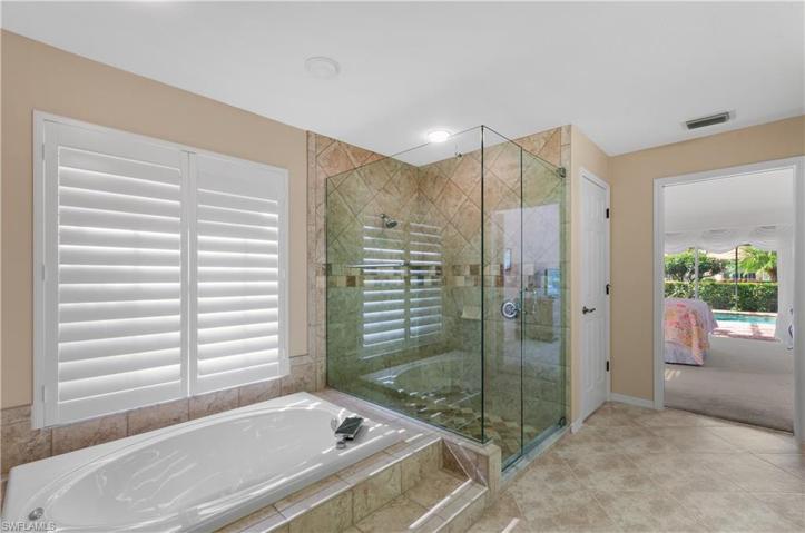 Master Bathroom Tub and large shower
