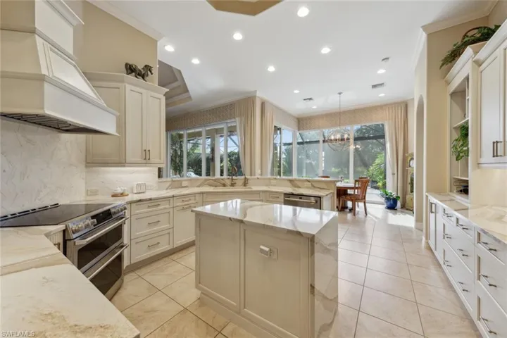 Induction range, island