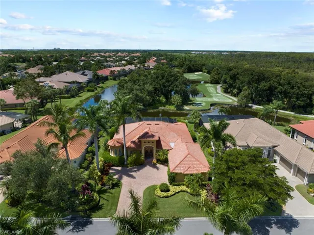 Aerial view of home