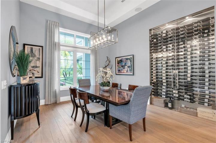 Formal Dining Room and Wine Wall
