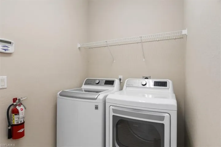 In home laundry room