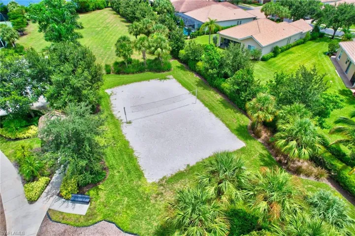 Bird's eye view of Volley Ball Court