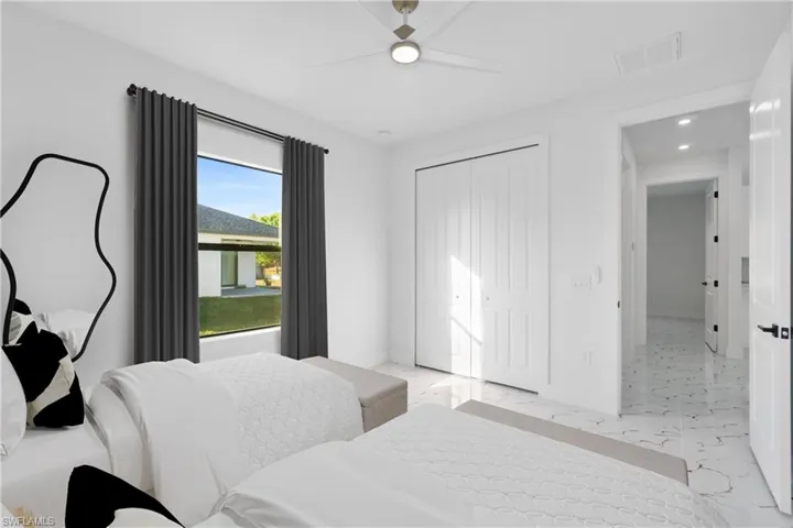 Photo includes reality staging to showcase the possibility of the bedroom. Design services included with purchase!
