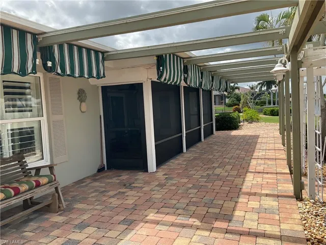 View of patio