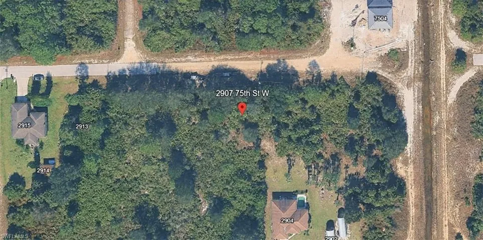 Aerial map of property and surrounding area