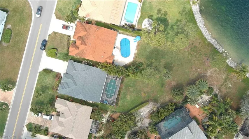 Bird's eye view of a pool