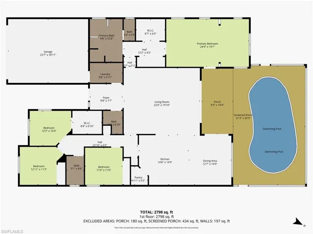 View of floor plan / room layout