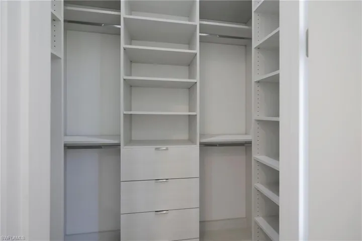 View of spacious closet