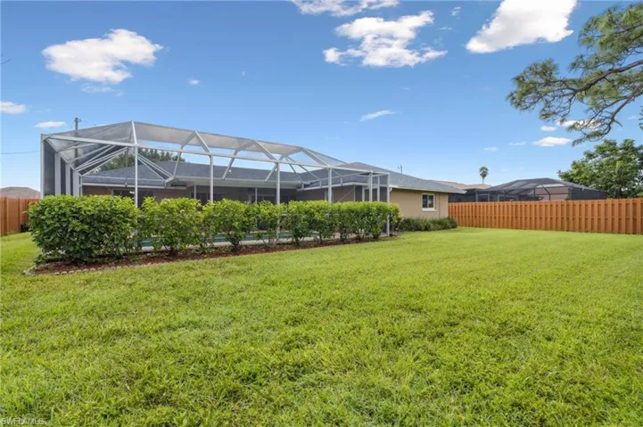 Fully Fenced in Backyard