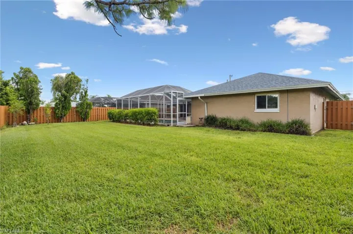 Fully Fenced in Backyard