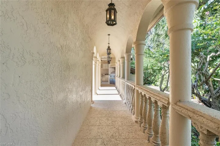 Colonnade leads from Home to Cabana