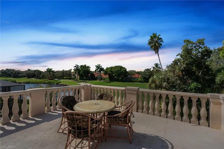 Second Primary Suite with Large Private Balcony with Lake and Golf Course View
