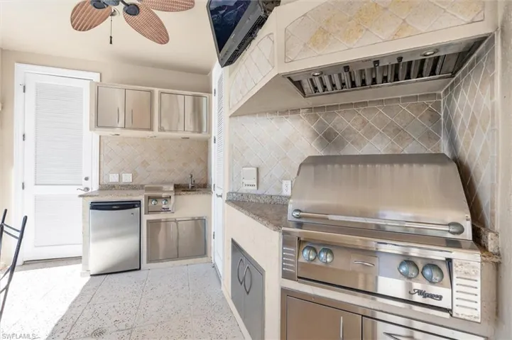 Open Air Kitchen with Full Bath & Storage
