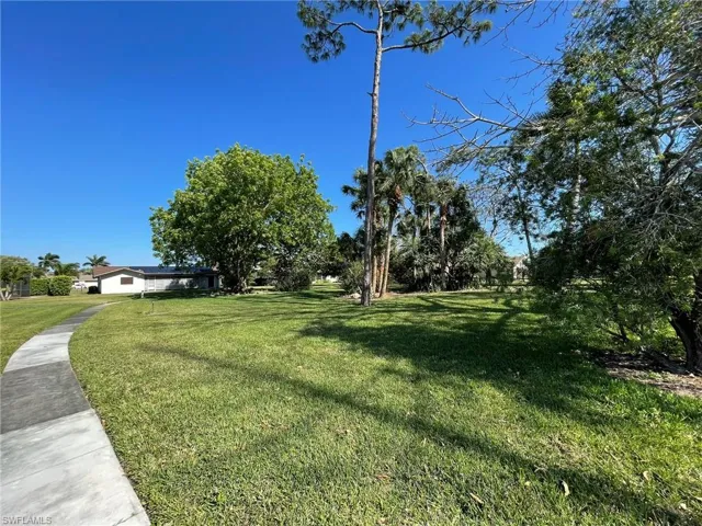 View of walking path to pool area