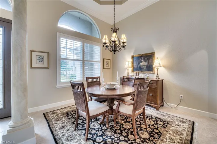 Formal dining area adjacent to living room