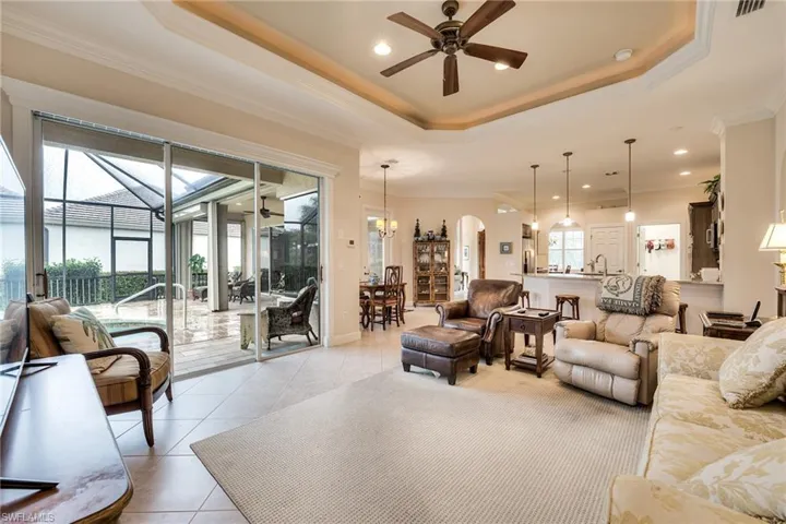 Large open concept family and entertaining area