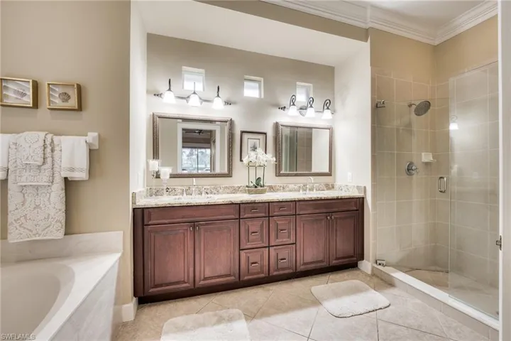 Primary bath has been updated