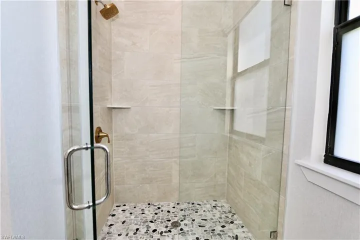 Bathroom featuring a stall shower
