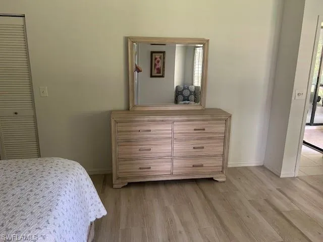 Bedroom featuring light wood-style flooring