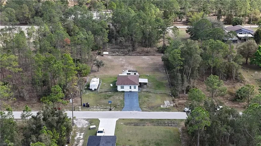 Birds eye view of property