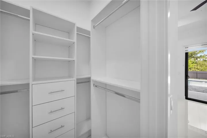 View of spacious closet