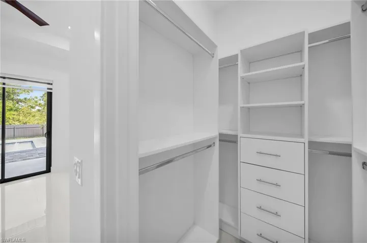 View of spacious closet
