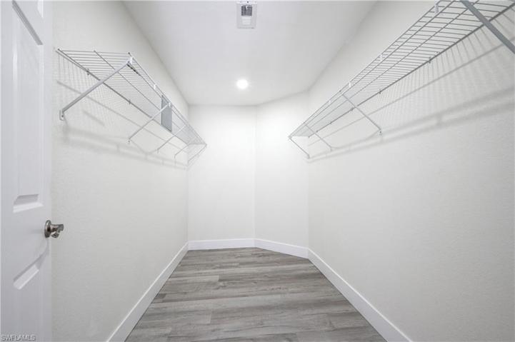 Primary bedroom closet.