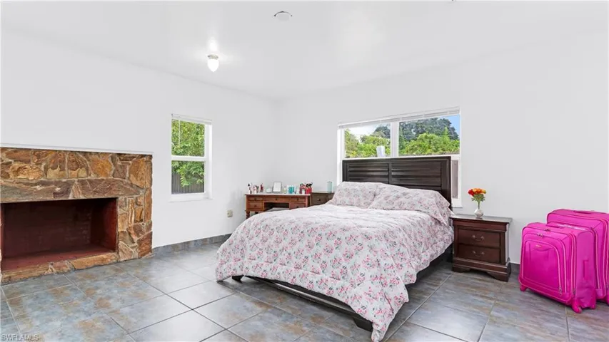 View of tiled bedroom