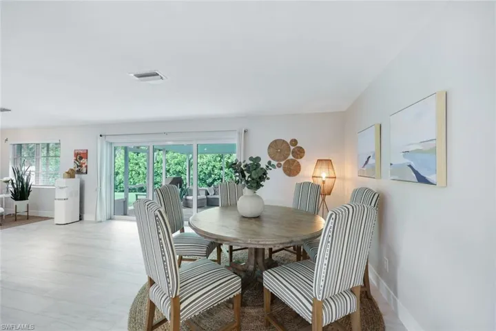 Dining nook with a view