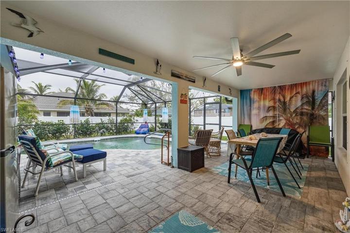 Patio/Pool View. Dimension 25' x 10' Under Truss