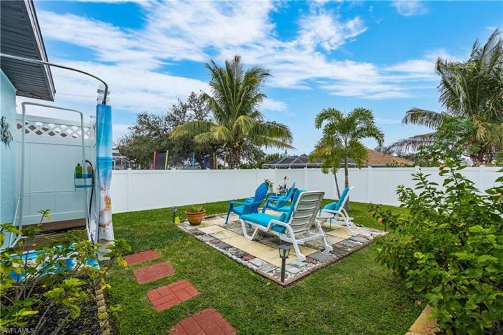 Pavers, stone, and shell design from our very own Fort Myers Beach + Outback Shower.