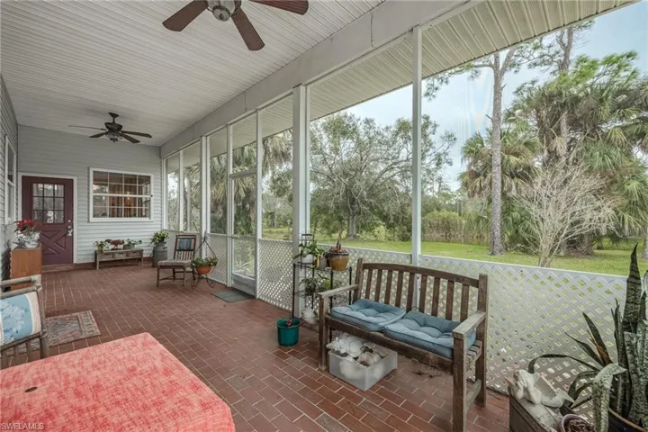 Screened front porch