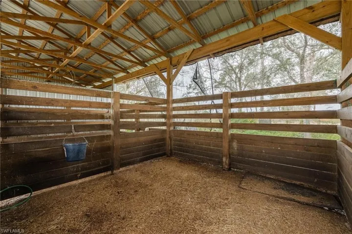 Interior of one of the stalls.