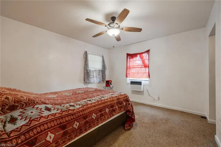 Apartment bedroom.