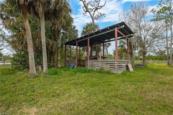 This used to be used to keep the goats.