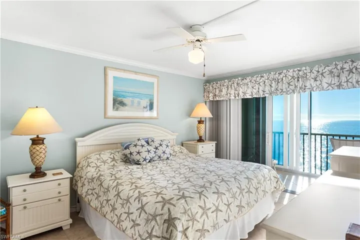 Stunning views from your bedroom-sliders out to the balcony!